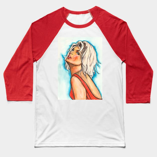 Kim Wilde Baseball T-Shirt by Svetlana Pelin